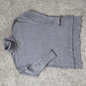 Catherine Malandrino Ribbed Hi-Lo Cashmere Sweater